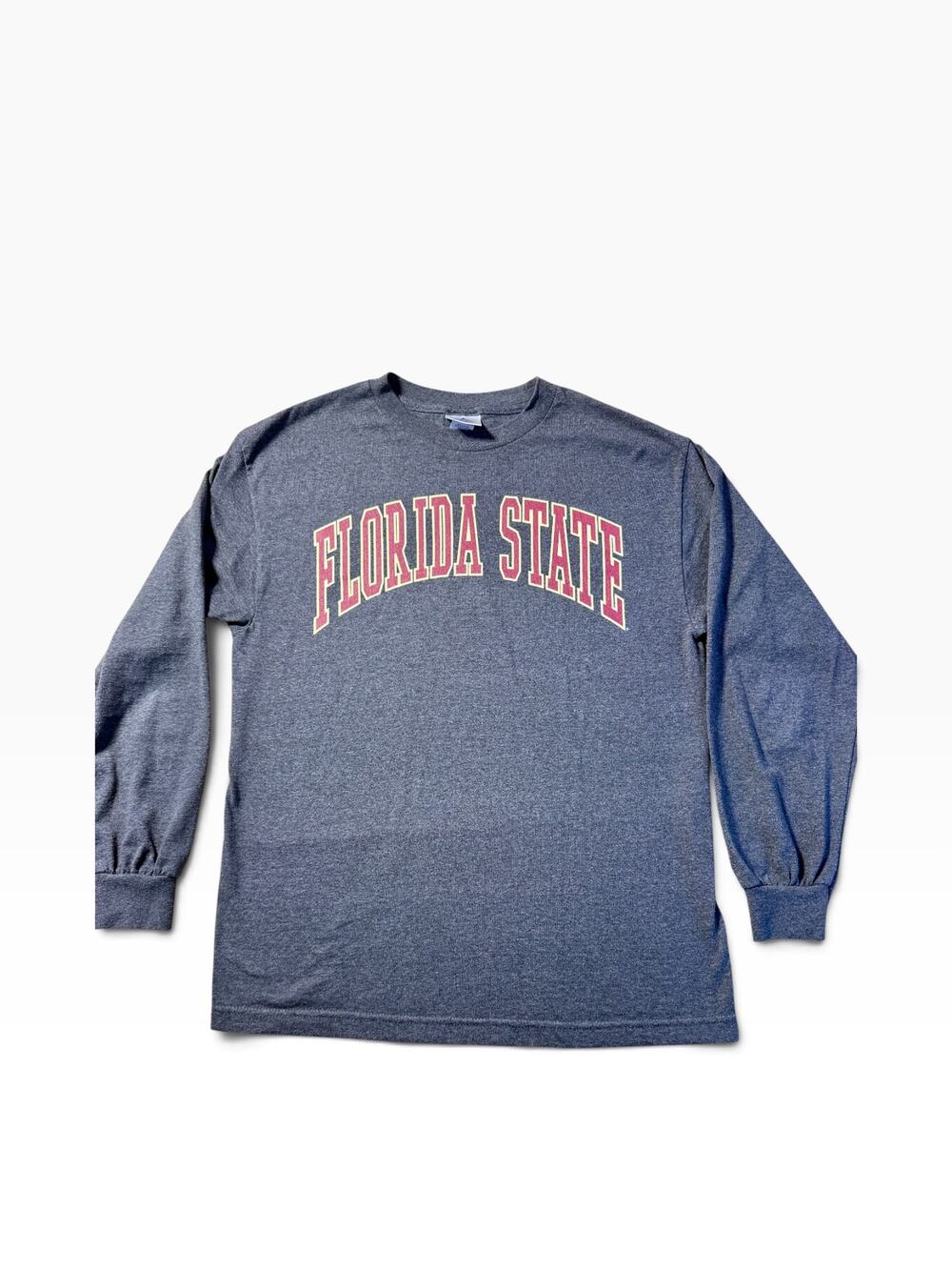 Vintage Y2K Florida State Seminoles Long Sleeve Shirt Mens M Gray FSU